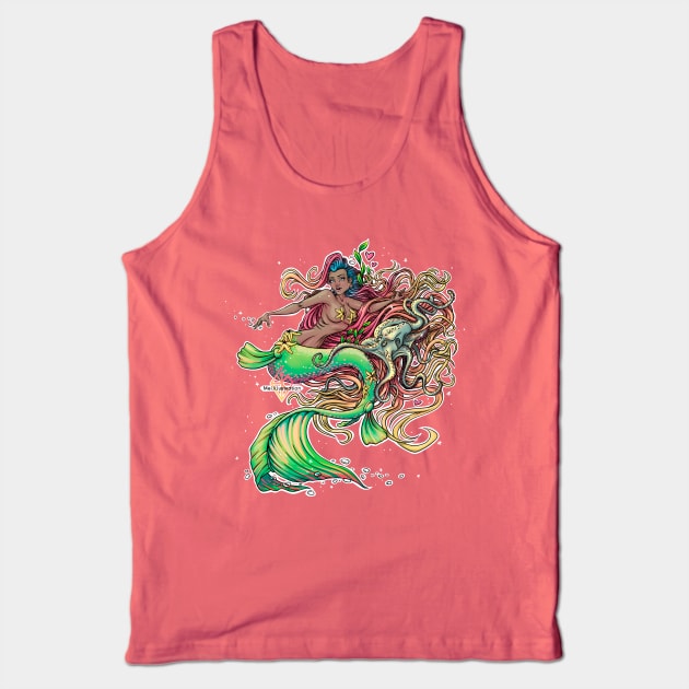 Mermaid Reva Prisma Tank Top by Mei.illustration